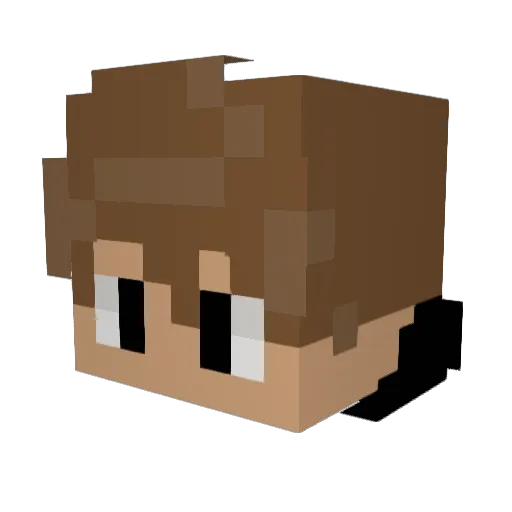 AyoMickey Minecraft avatar head, 3D render
