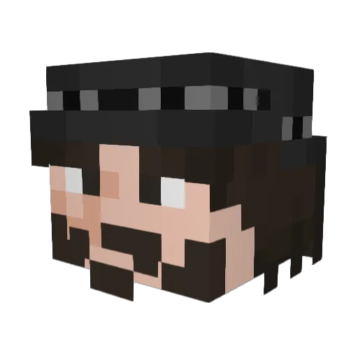 AyoRob Minecraft avatar head, 3D render
