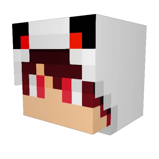AyoVero Minecraft avatar head, 3D render