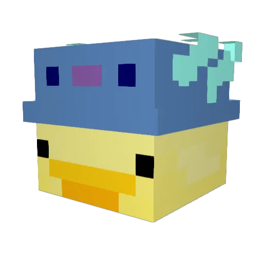 AyoVicky_ Minecraft avatar head, 3D render