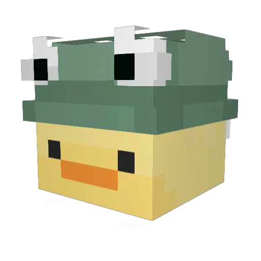 AyoWC Minecraft avatar head, 3D render