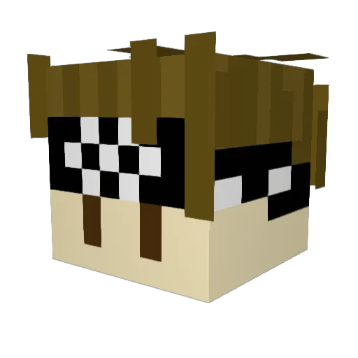 Ayo_Mayo_ Minecraft avatar head, 3D render