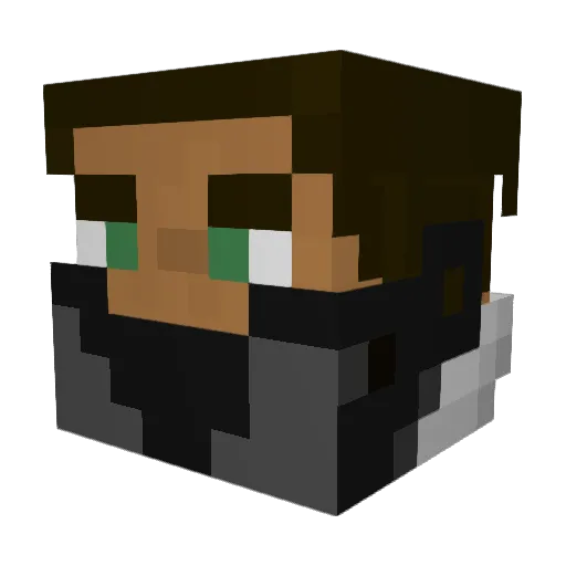 Ayo_noah Minecraft avatar head, 3D render