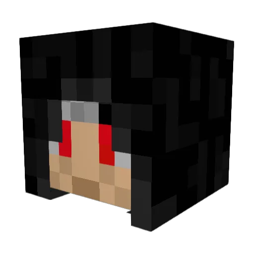 Ayobepi Minecraft avatar head, 3D render
