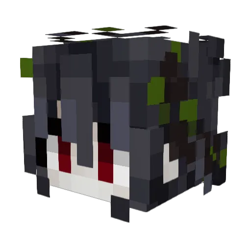 AyoitsTato Minecraft avatar head, 3D render