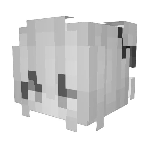 Ayomiku Minecraft avatar head, 3D render