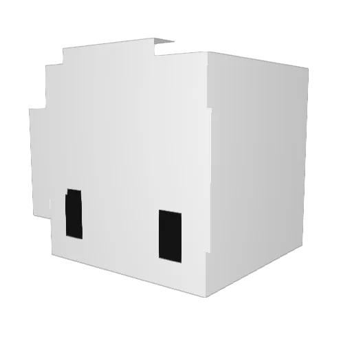 Ayoubec Minecraft avatar head, 3D render