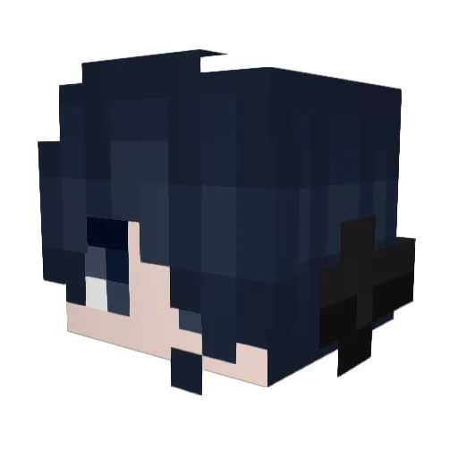 Aypollo Minecraft avatar head, 3D render