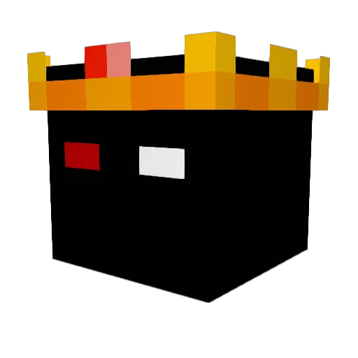 Ayraaav Minecraft avatar head, 3D render