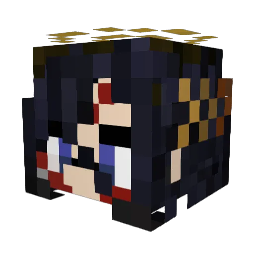 AyreCinder Minecraft avatar head, 3D render