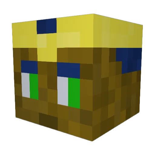 Ayrom16 Minecraft avatar head, 3D render