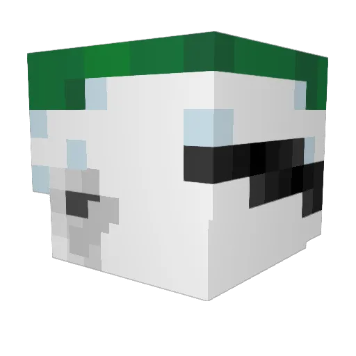 Ayrtnch Minecraft avatar head, 3D render