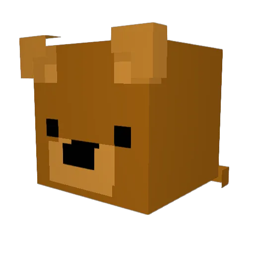 AyserPVX Minecraft avatar head, 3D render