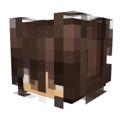 Aysperge Minecraft avatar head, 3D render