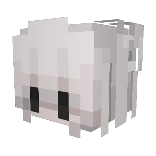 Ayu_xian Minecraft avatar head, 3D render