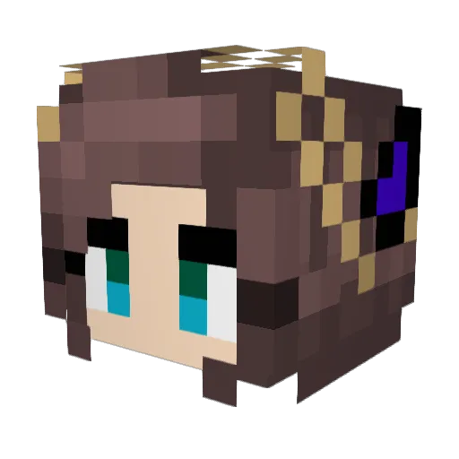AyumaA0 Minecraft avatar head, 3D render