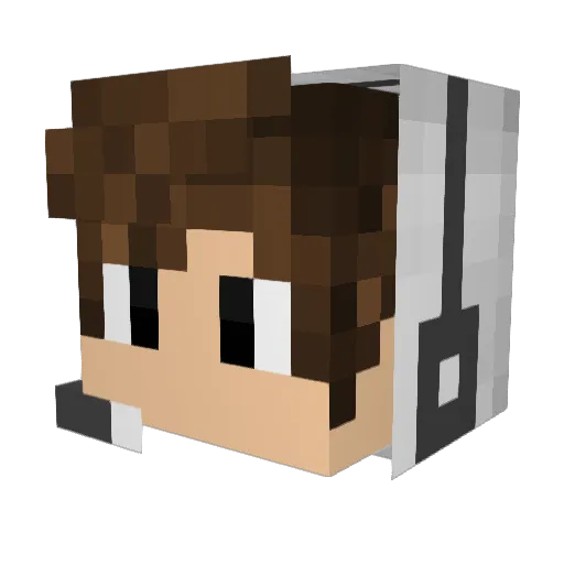 Ayush_Verma Minecraft avatar head, 3D render