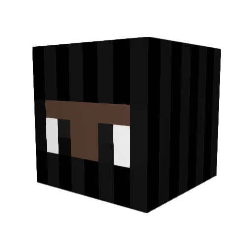 Ayuuun Minecraft avatar head, 3D render