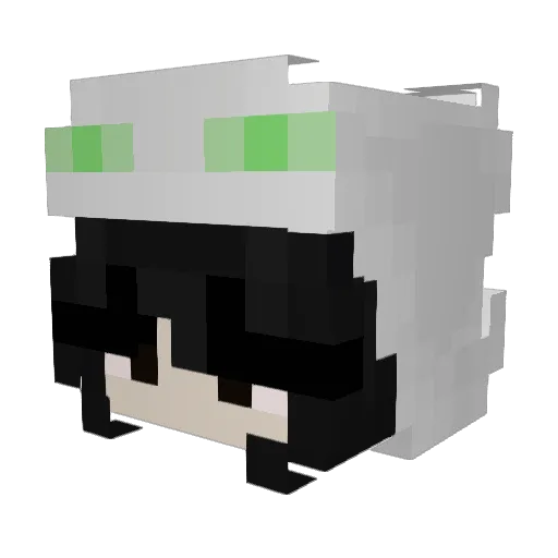 Ayve_ Minecraft avatar head, 3D render