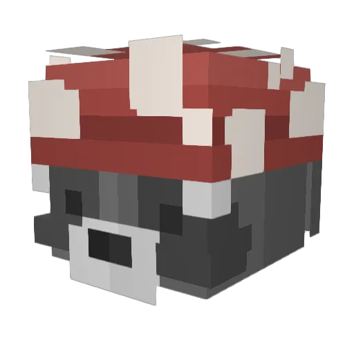 Ayvencore Minecraft avatar head, 3D render