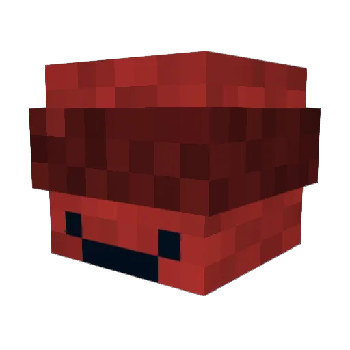 Ayvex Minecraft avatar head, 3D render