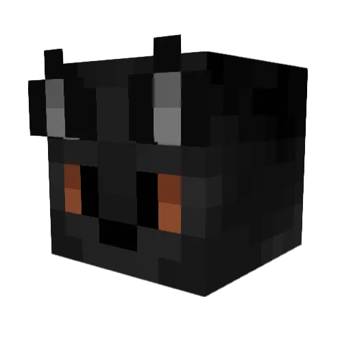 Ayxliss Minecraft avatar head, 3D render