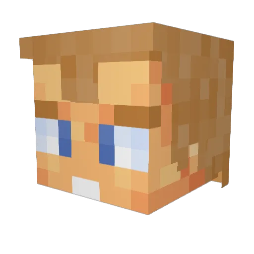 Ayy1 Minecraft avatar head, 3D render