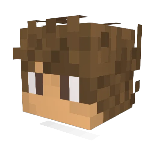 AyyKayy Minecraft avatar head, 3D render