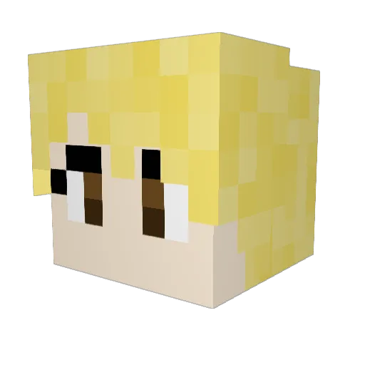 AyyMinecraft Minecraft avatar head, 3D render