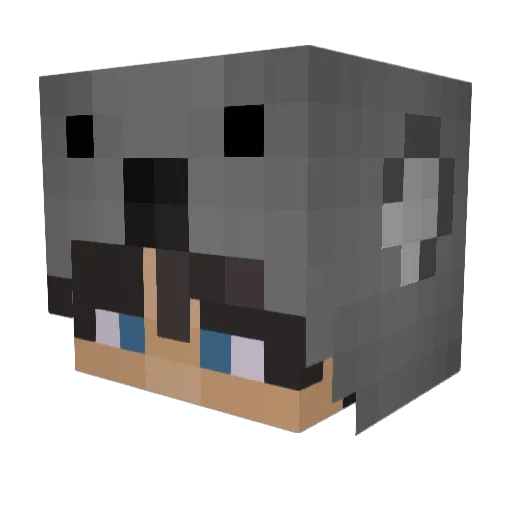 AyyThomas Minecraft avatar head, 3D render
