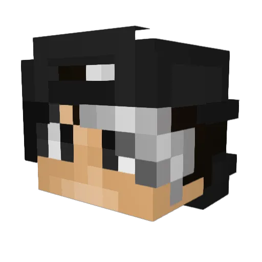 AyyitzDanieL Minecraft avatar head, 3D render