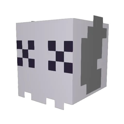 Ayylmaowow Minecraft avatar head, 3D render