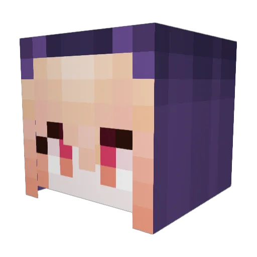 Ayylol Minecraft avatar head, 3D render