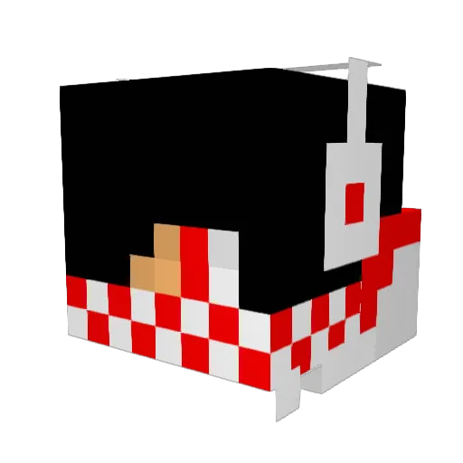 Ayyo_Prime Minecraft avatar head, 3D render