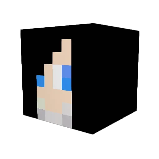 Ayyys Minecraft avatar head, 3D render