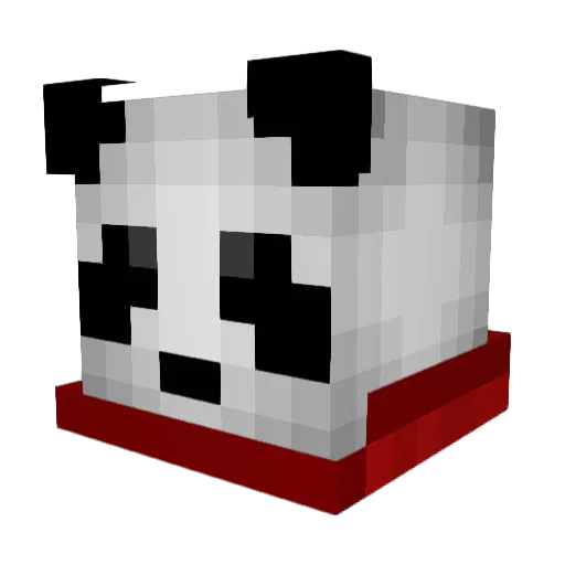 Ayzdon Minecraft avatar head, 3D render