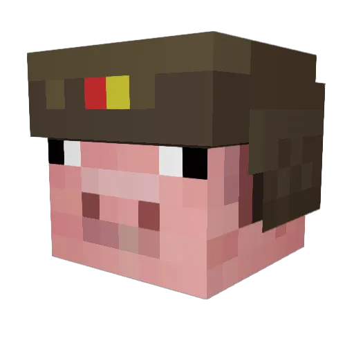 Ayzor__ Minecraft avatar head, 3D render