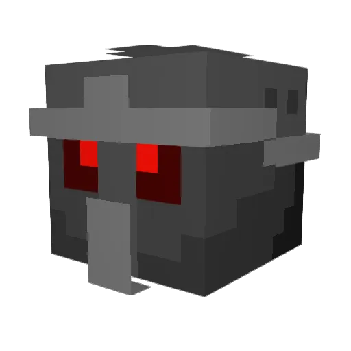 Ayzou2 Minecraft avatar head, 3D render