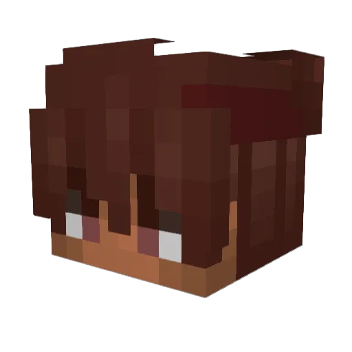 Ayzre Minecraft avatar head, 3D render