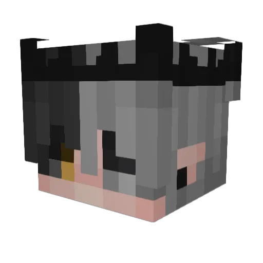 Az3iRa Minecraft avatar head, 3D render