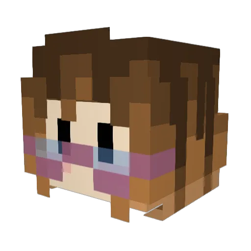 Az4rath Minecraft avatar head, 3D render