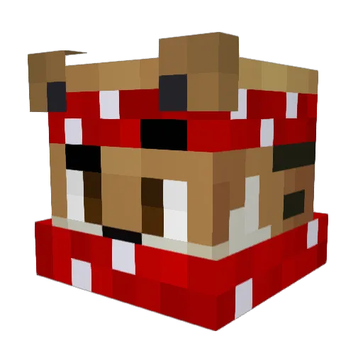 AzCube Minecraft avatar head, 3D render