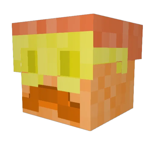 AzGabriii Minecraft avatar head, 3D render