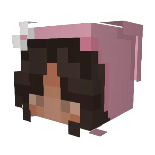 AzI3e Minecraft avatar head, 3D render