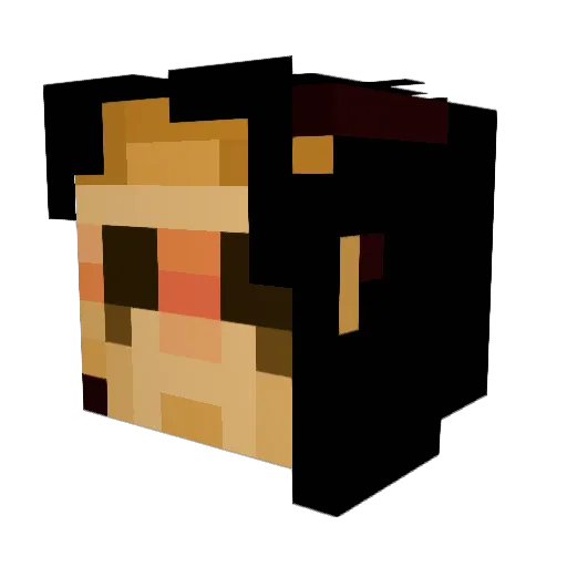 AzKnownAz Minecraft avatar head, 3D render