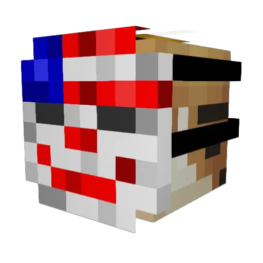 AzOoZGamerx Minecraft avatar head, 3D render