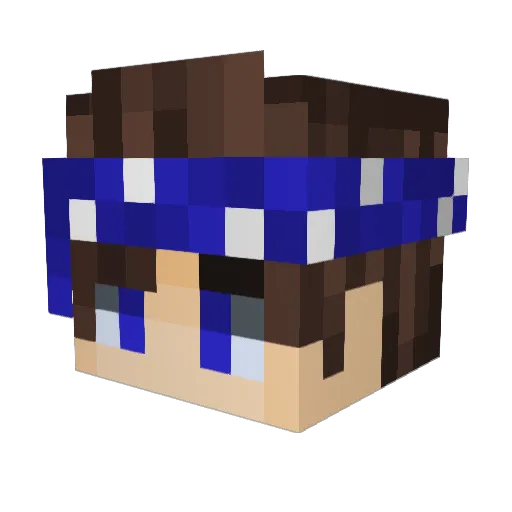 AzSkyy Minecraft avatar head, 3D render