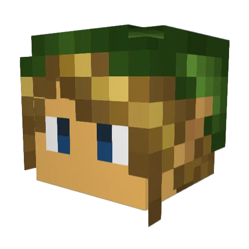 Az_Slaughter Minecraft avatar head, 3D render