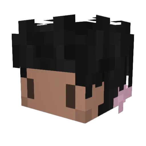 AzaFyi Minecraft avatar head, 3D render