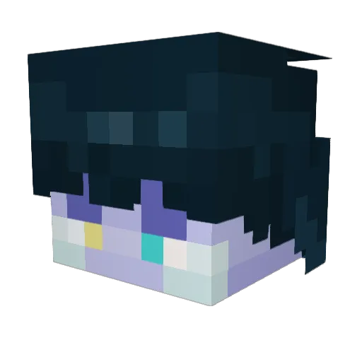 Azabeth42 Minecraft avatar head, 3D render